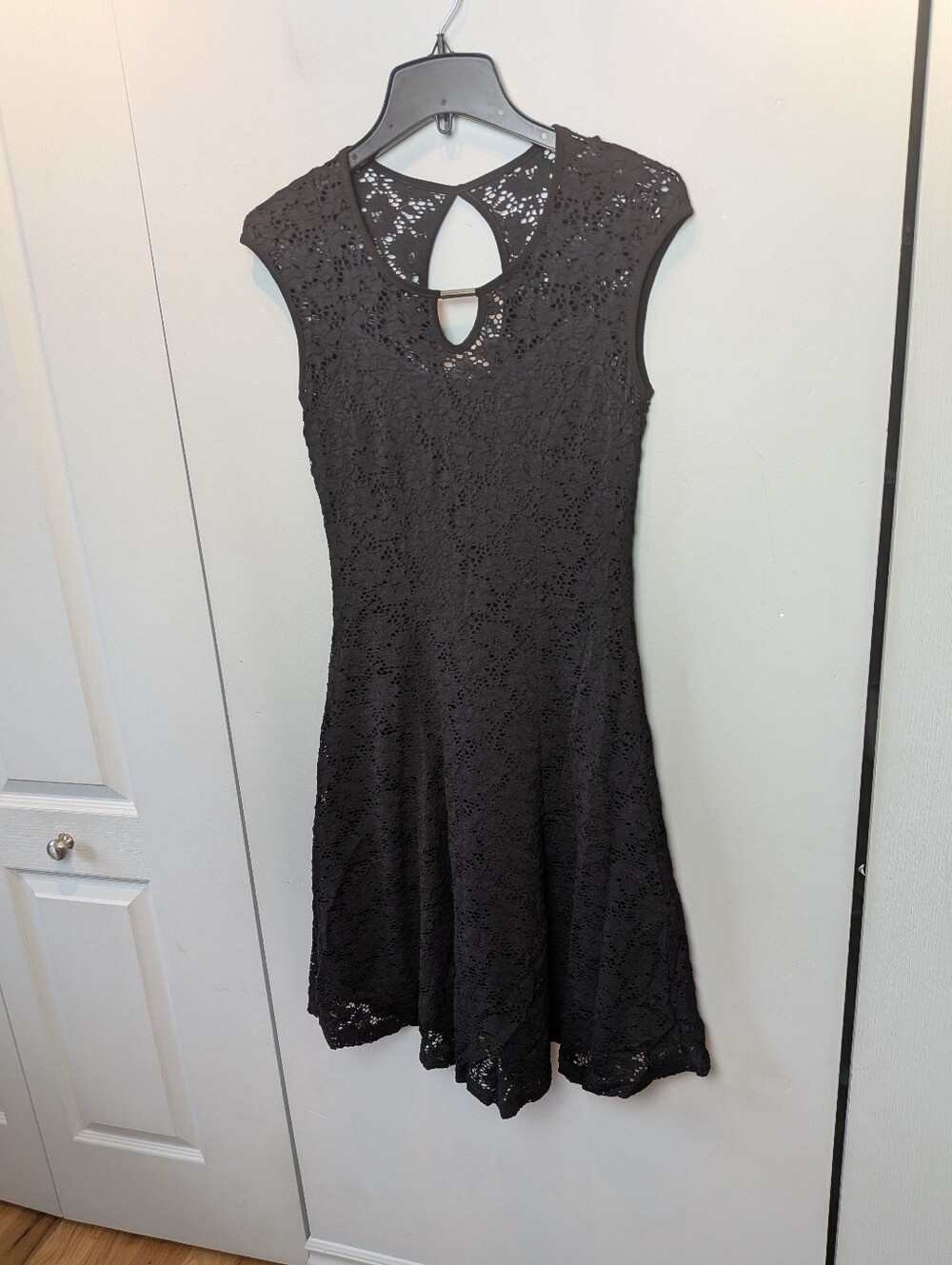 BALI Women Mini Dress Black Color Size 4 Made In Canada Stretch Feminine